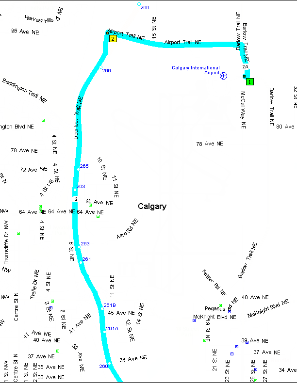Map Calgary